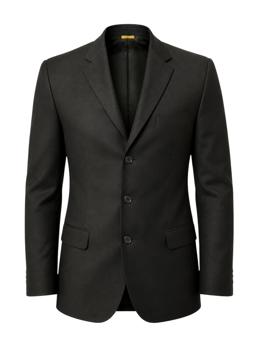 Vintage Bachrach Mens Black Blazer Made in Italy 3 Button Sport Coat